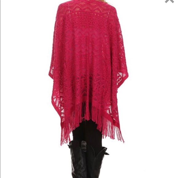 Nema Avenue NWT stunning Pink open lace cardigan - Picture 3 of 8